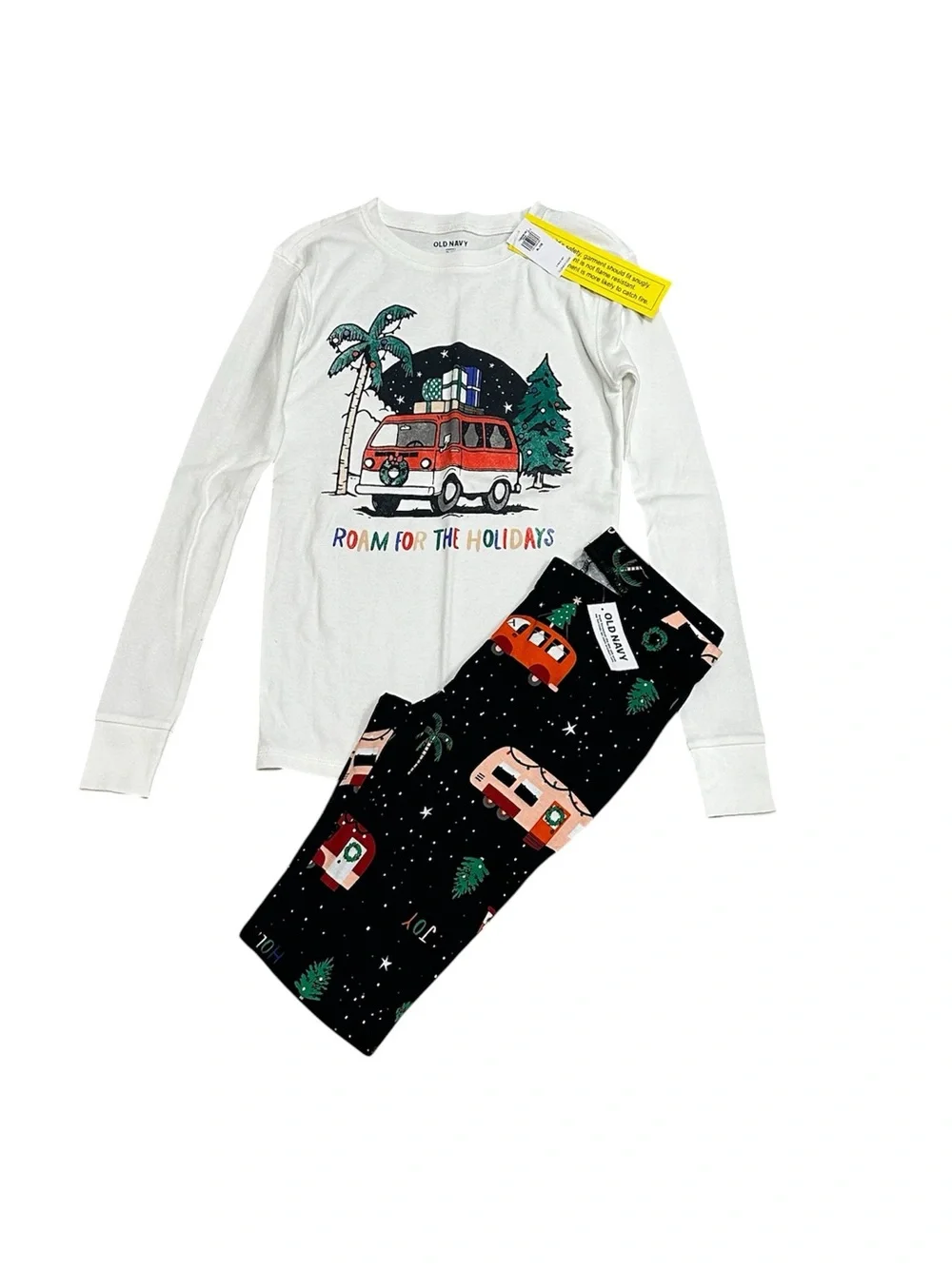 Old Navy Snug Fit Pajama Set NEW Family Matching Pants Long Sleeve XL Camping